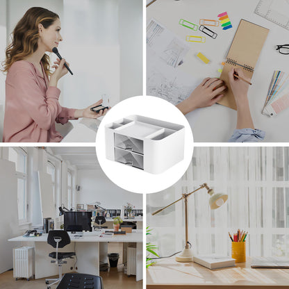 - Senders Desk Organiser | 2 Drawers | Desk Tidy Organiser | Pen Holder -