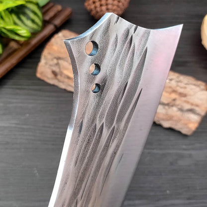 - Fubinaty Kitchen Knife | 8 Inch Handmade Forged Full Tang Chopping Knife -
