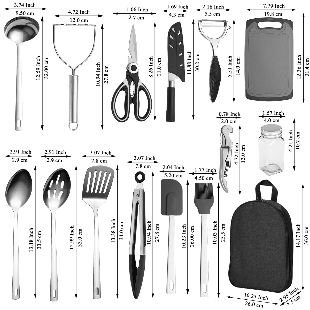 - ReaNea Camping Essentials Accessories Camping Gear Must Haves | Cooking Utensils Set -