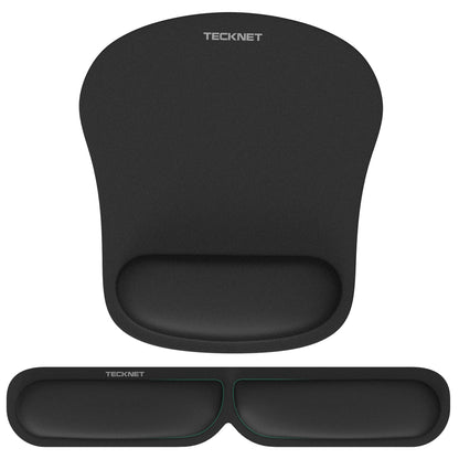 - TECKNET Keyboard Wrist Rest Mouse Mat Set | Foldable Keyboard and Mouse Mat -