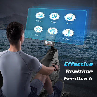 - Dripex Magnetic Rowing Machine for Home Use Rower Machine for Home Gym | Cardio Training Rower with Aluminum Slide Rail | 16 Adjustable Resistance & LCD Monitor -