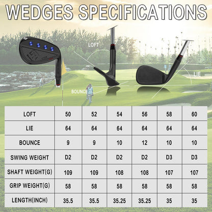 - Yamato Full Face Golf Wedge Set or Individual Golf Wedges 50/52/54/56/58/60