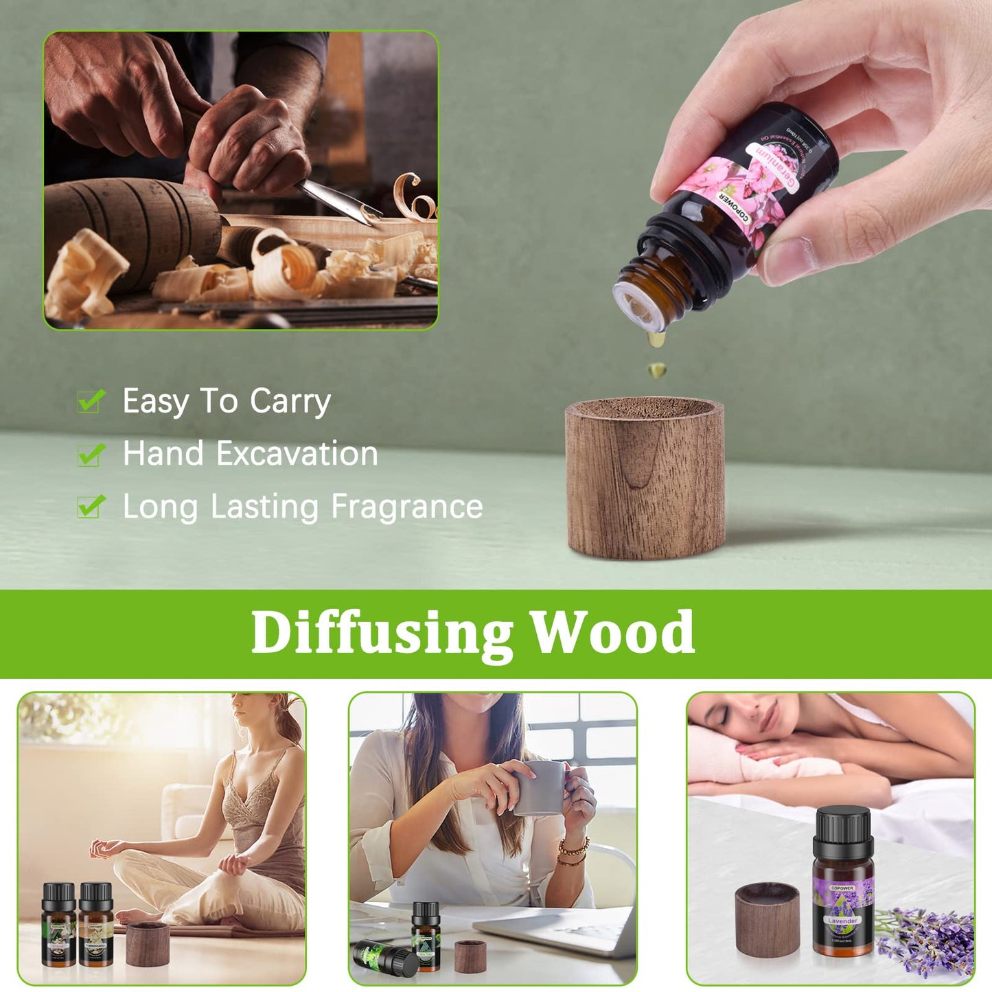 - Essential Oils for Diffusers for Home | COPOWER 20 x10mL Diffuser Oils Fragrance -