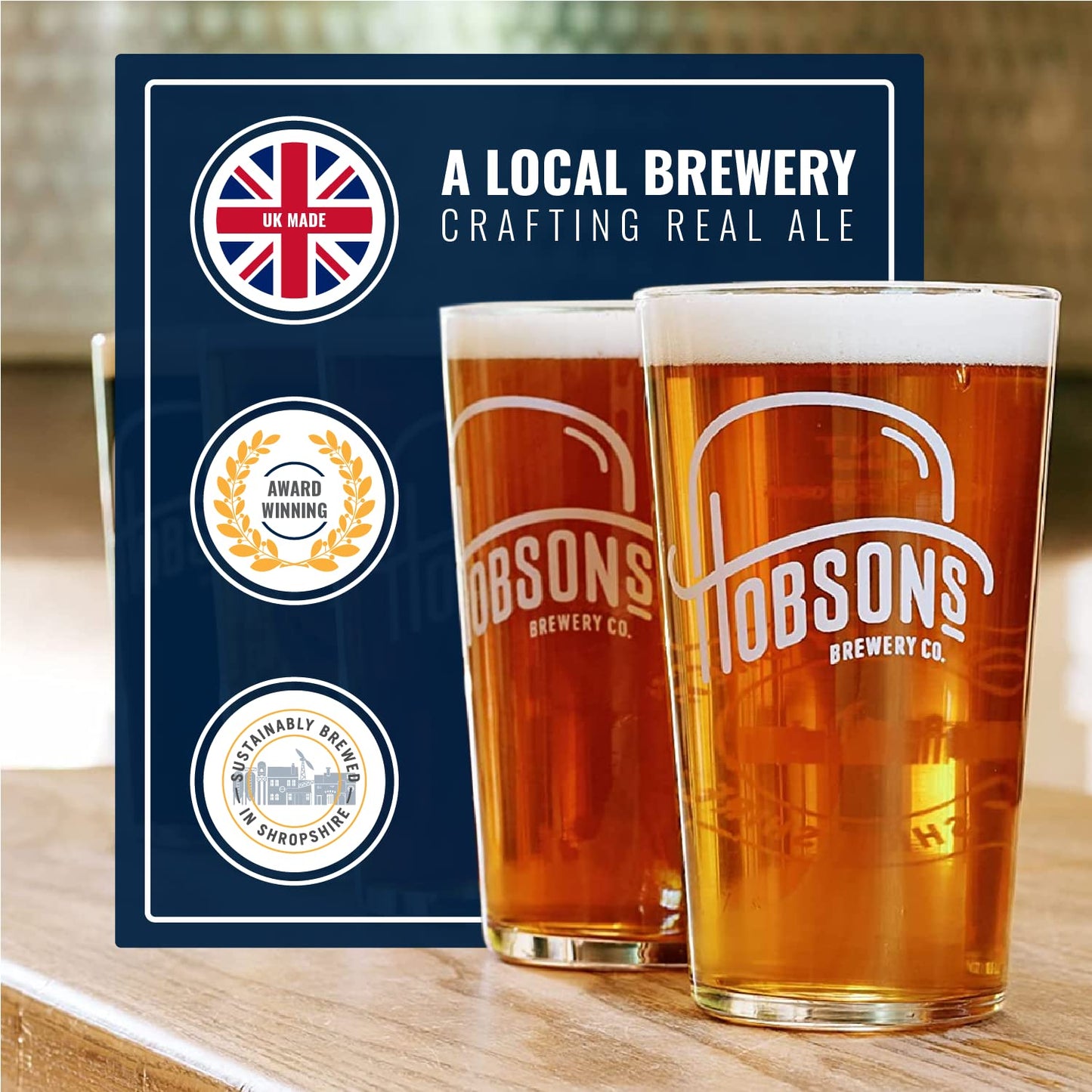 - Hobsons Premium Craft Beers Gift Set | Mixed Real Ale Taster Selection 6 x 500ml Bottle Pack -