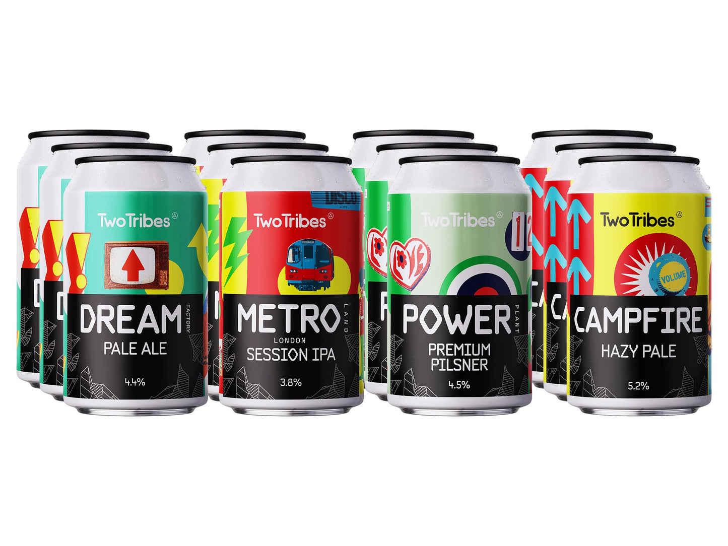 - Two Tribes Mixed Core Range | 12x330ml | Craft Beer Cans -