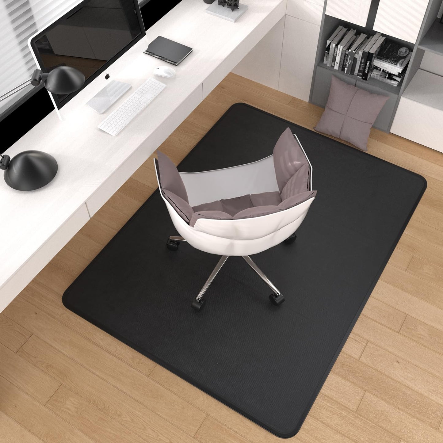 - Heavy Duty Office Chair Mats | Carpeted and Hardwood Floor | 120 x 90 cm | Carpet Protector Chair Mat -