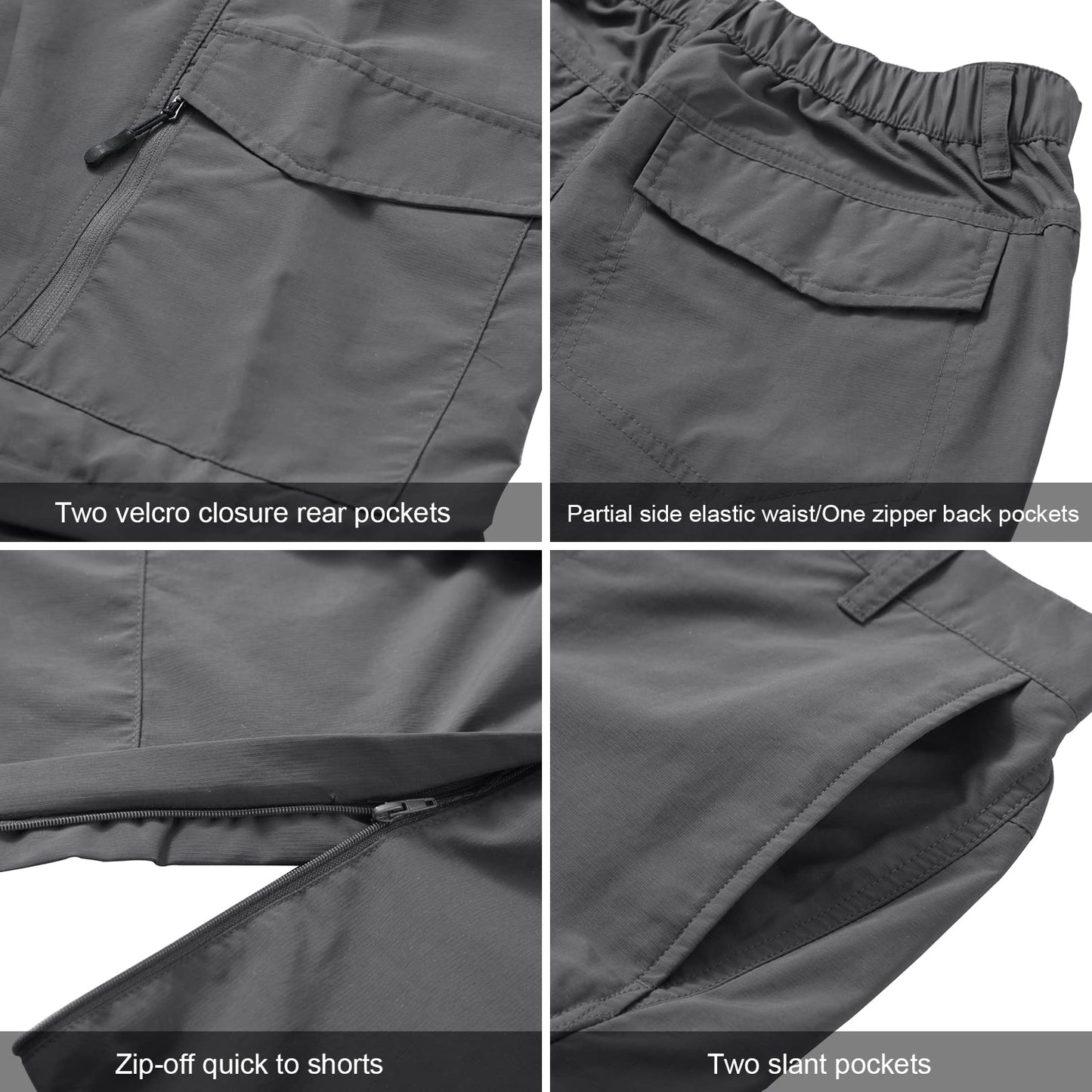 - Jessie Kidden Hiking Walking Trousers | Quick Dry | Convertible | Lightweight | Breathable | Waterproof -
