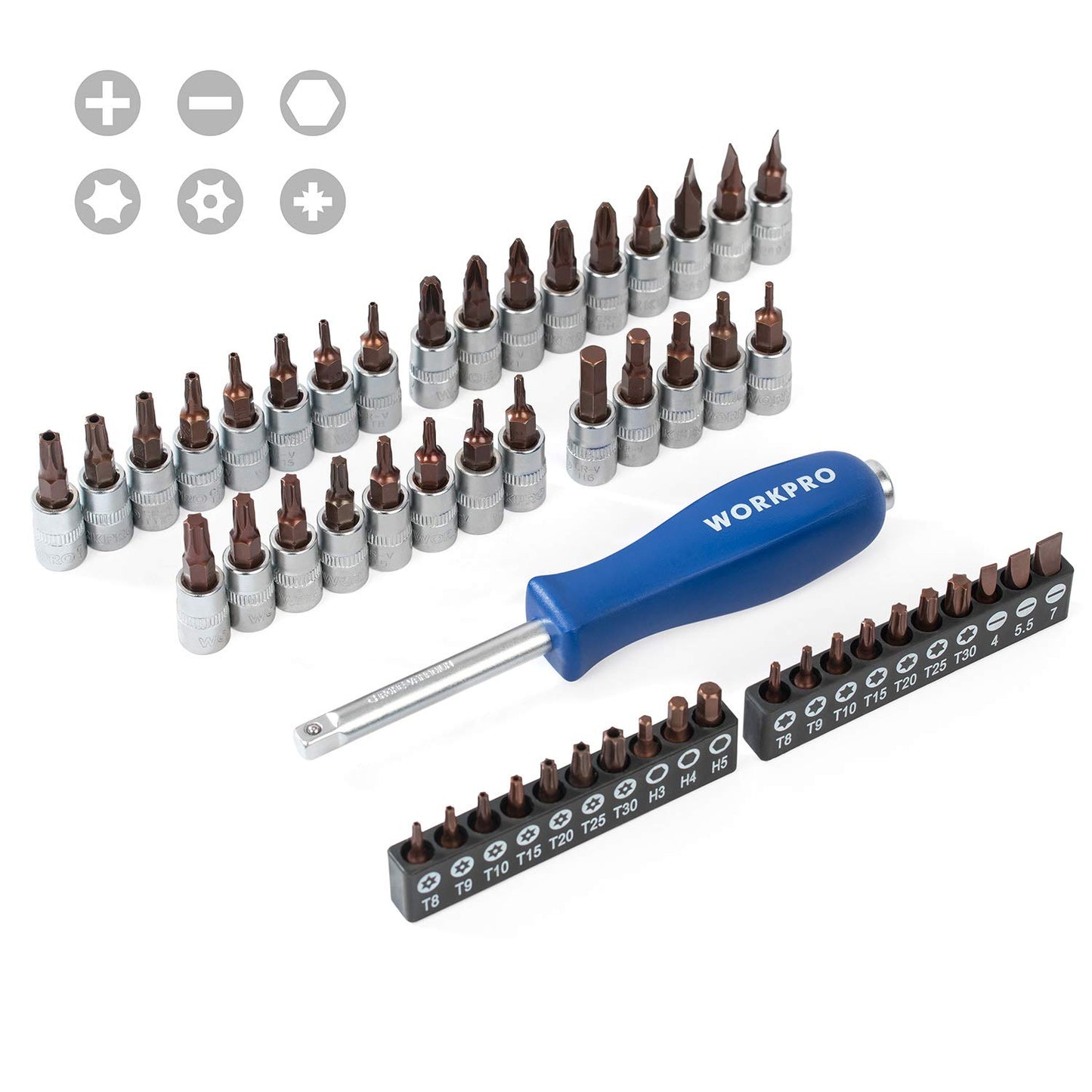 - WORKPRO 172-Piece Socket Set 1/2" 3/8" 1/4" Drive, Cr-V Metric Sockets with 72-Teeth Quick Release Ratchet Handle, Extension Bar & Universal Joints, Useful for Car Repairs, Professionals, Mechanics