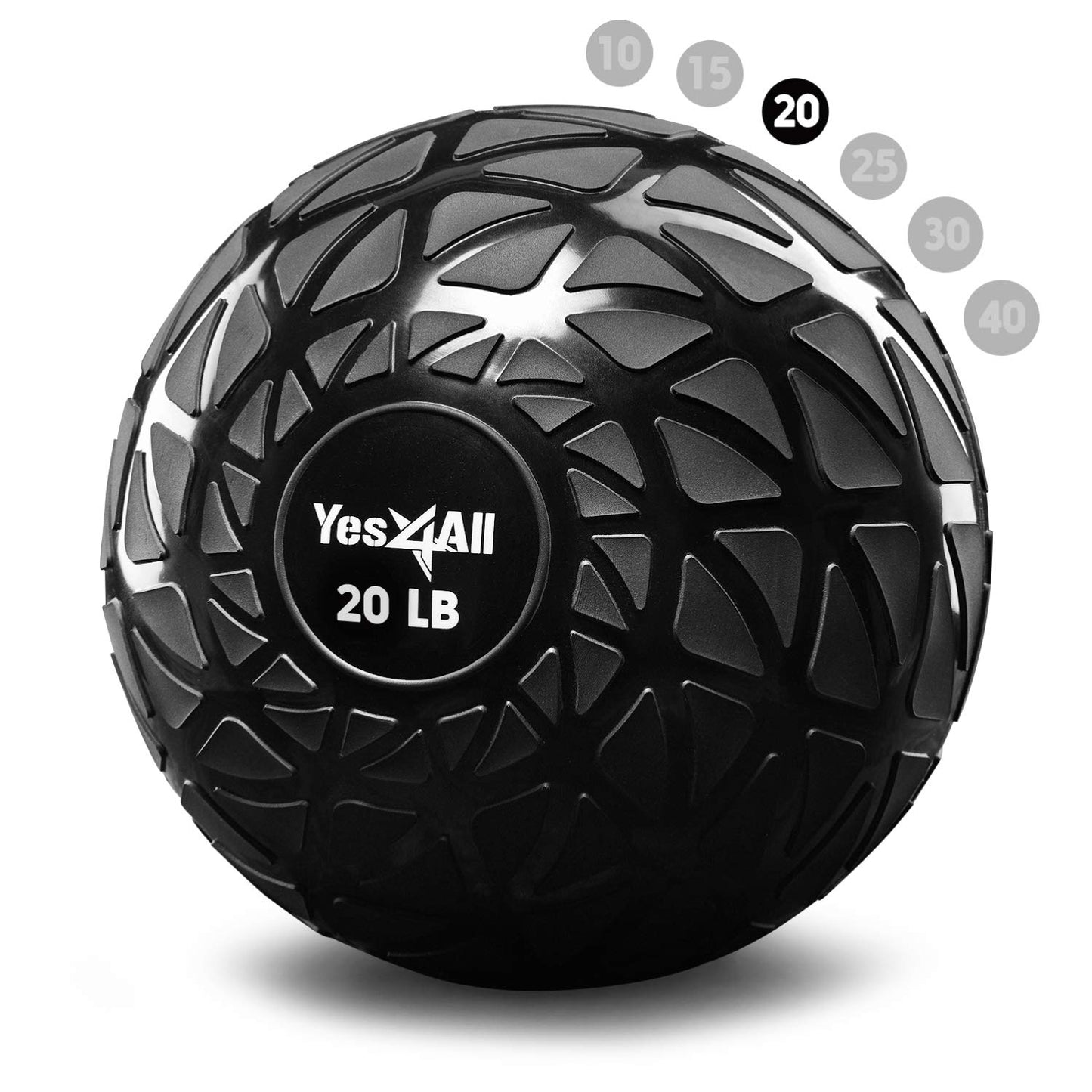 - Yes4All TDH7 Slam Balls 4.5 – 18.1kg/Slam Medicine Ball Version/Sand-Filled No-Bounce Exercise Ball