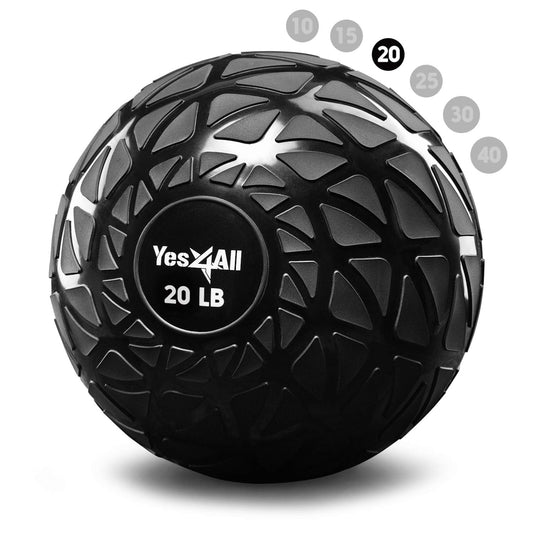 - Yes4All TDH7 Slam Balls 4.5 – 18.1kg/Slam Medicine Ball Version/Sand-Filled No-Bounce Exercise Ball