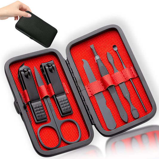- Professional Manicure Stainless Steel Set | 7 pcs Portable Nail Clippers Set | Pedicure Set -