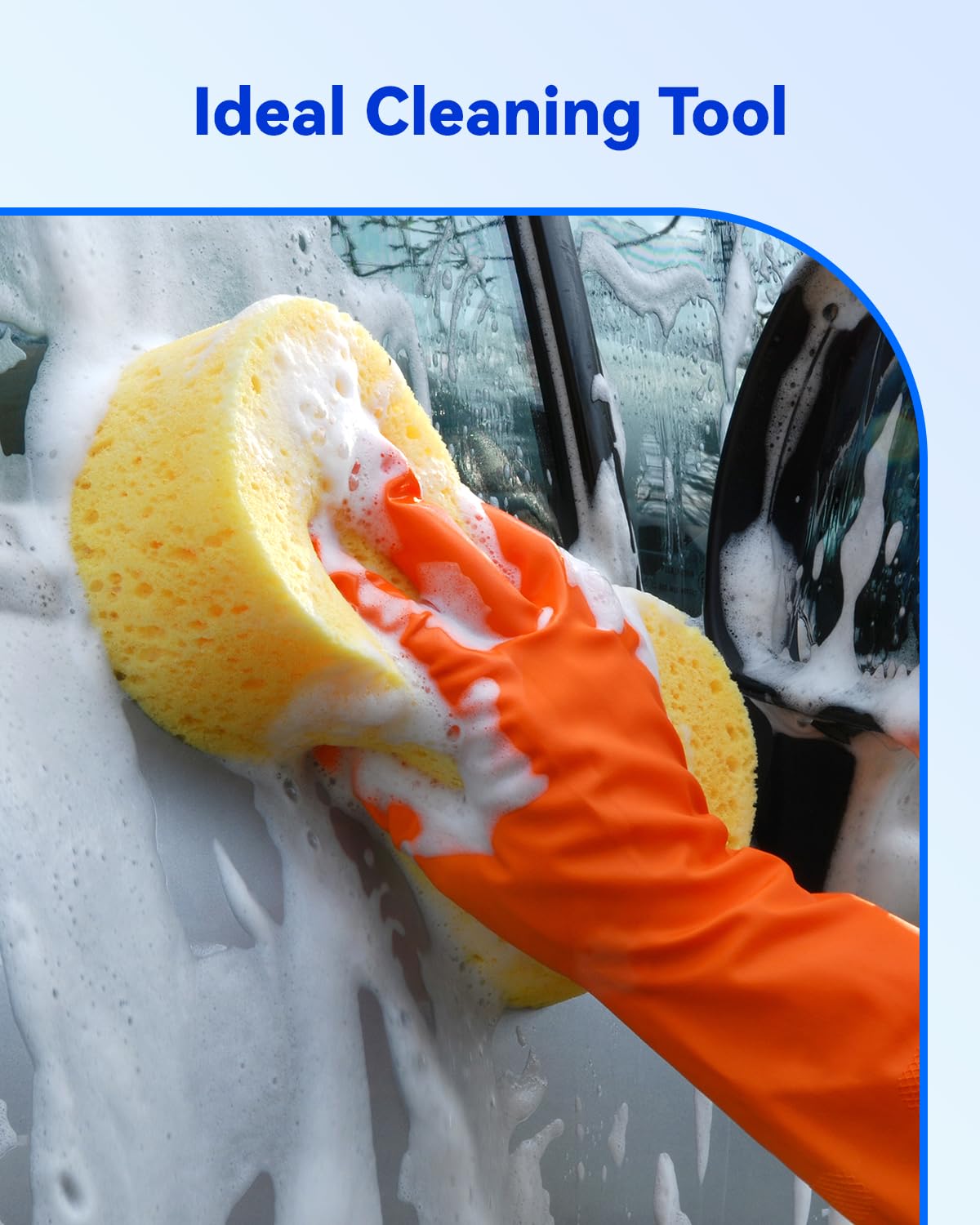 - Temede | Car Wash Sponge |5pcs | Large All Purpose Sponges for Cleaning |