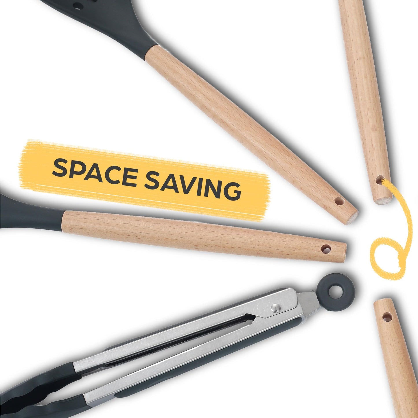 - Kitchen Utensils Set | 8 PCS Silicone Cooking Utensils Set with Heat Resistant | Nonstick Cookware Tongs Spatula Spoon Set -