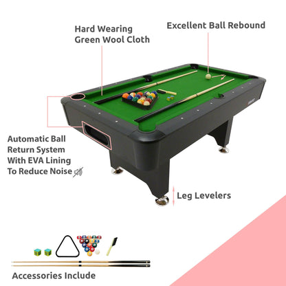 - Viavito PT200 6ft Pool Table -