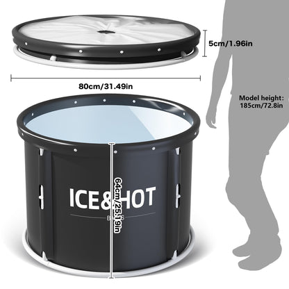 - Portable Foldable Bathtub for Adults | Soaking Bathtub for Cold Water Therapy Training -