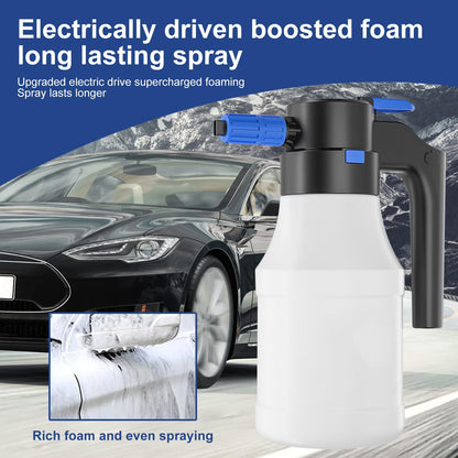 - Electric Car Foam Sprayer | Electric Detailing Sprayer | Car Wash Foamer High Pressure 1.5L Foam Washer -