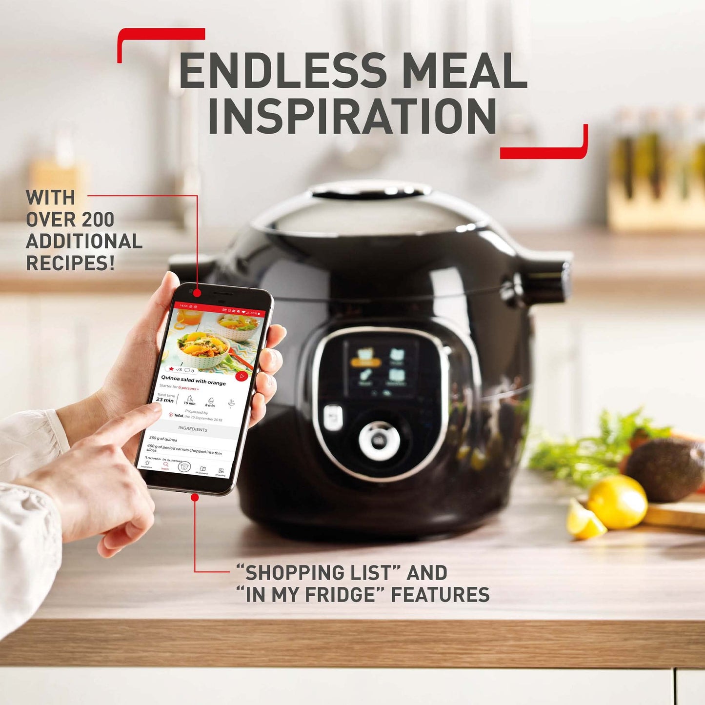 - Tefal | Cook4Me+ CY851840 One-Pot Digital Pressure Cooker | 6 Litre/Black and Stainless Steel -