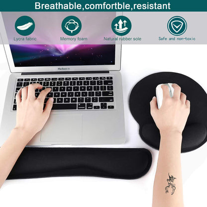 - Keyboard Wrist Support and Mouse Mat | Gel Gaming Keyboard and Mouse Wrist Rest Pad | Comfortable Ergonomic Wrist Support Mat -