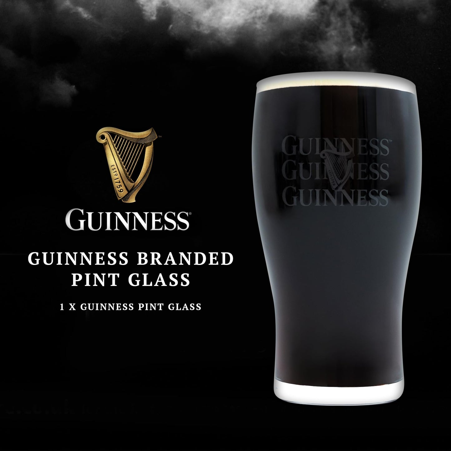 - Guinness Gifts for Men | Beer Gift Set | Official Guinness 500ml and Pint Glass -