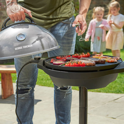- George Foreman Indoor Outdoor BBQ | Electric Grill | 1500cm2 cooking surface | Variable Temperature Control -