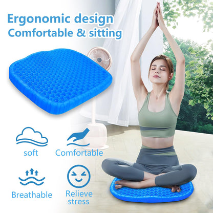 - Wenisuow Gel Seat Cushion, Cushion cover, Double Thick Egg Seat Cushion