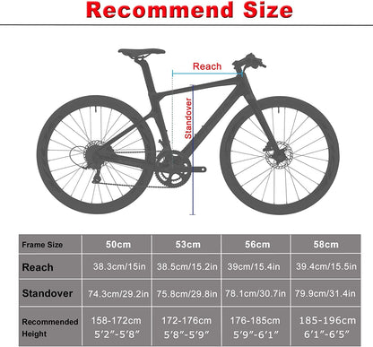 - KABON Carbon Road Bike | 700C Carbon Fiber Frame Road Bike | Shimano 105 22 Speed | Disc Brake -