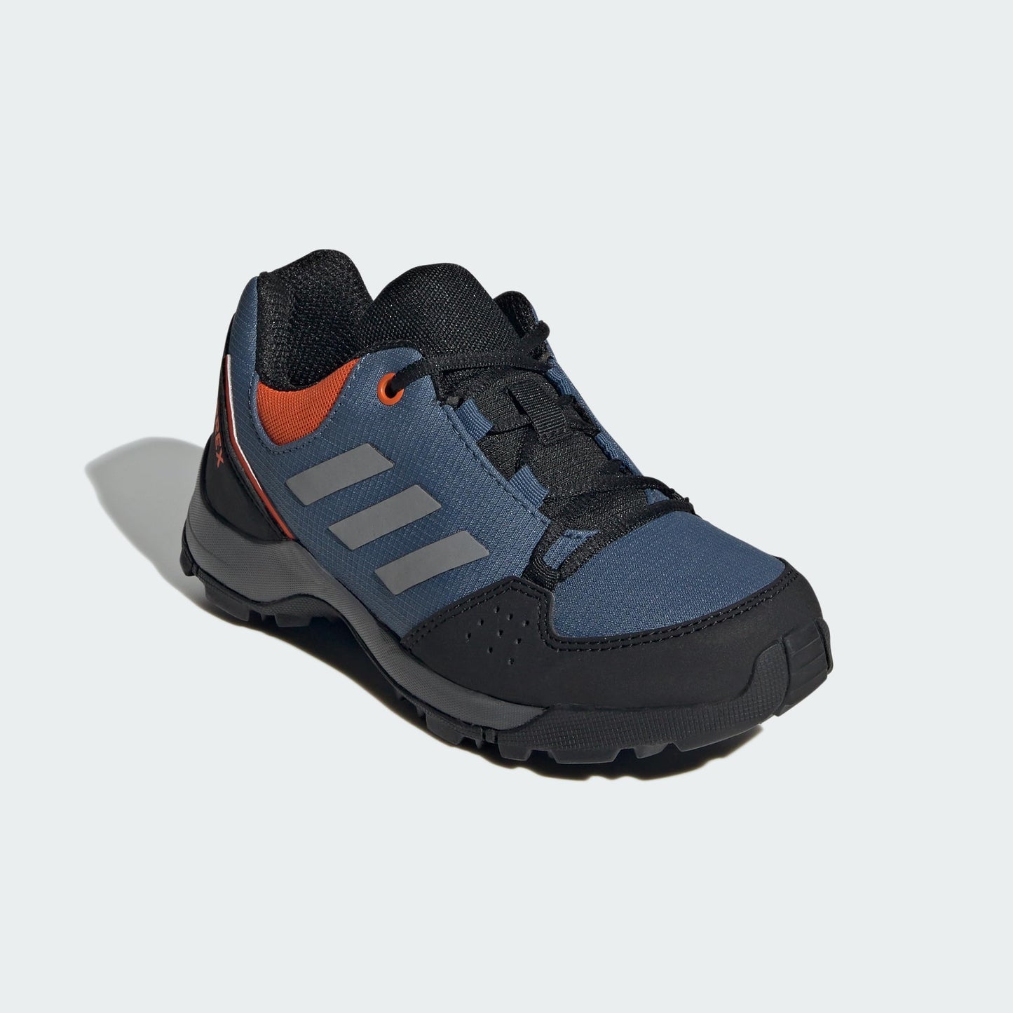 adidas Terrex Hyperhiker Low Hiking Shoes Sneaker, Wonder Steel/Grey/Impact Orange, 2 UK Child