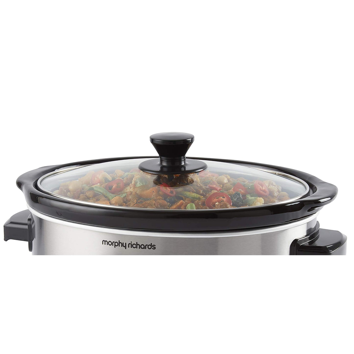 - Morphy Richards 6.5L Slow Cooker | Ceramic Pot | 3 Cooking Settings -