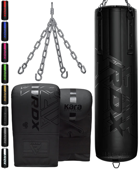 - RDX Punch Bag | Anti Swing | 5ft Heavy Filled 3PC Set -