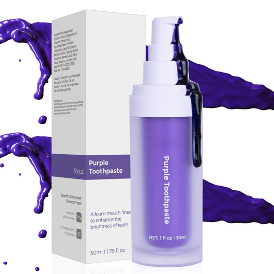 -  Purple Toothpaste for Teeth Whitening | For Sensitive Teeth | Colour Correcting Teeth Whitening Toothpaste -