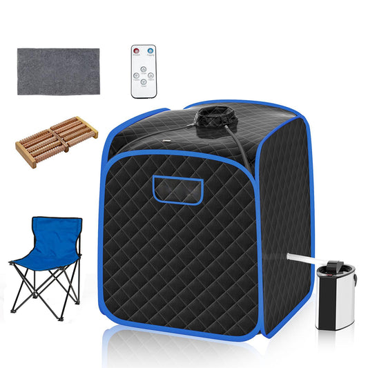 - RELAX4LIFE Portable Sauna Tent | 3L Sauna Pot Bath Box | 9-Gear Adjustable Temperature & Timer -