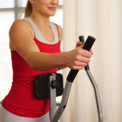- Sunny Health & Fitness Elliptical Cross Trainer | w/ LCD Monitor -
