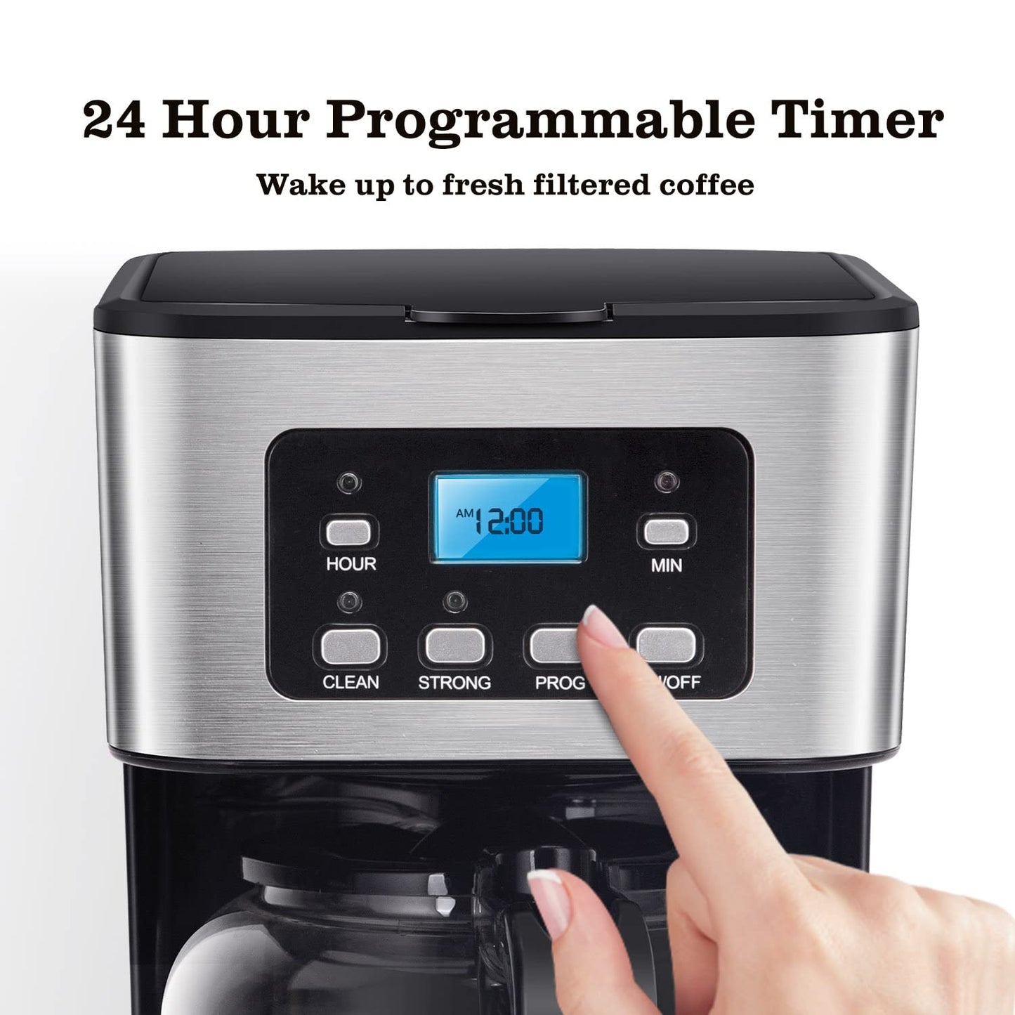 - Taylor Swoden Filter Coffee Machine | Drip Coffee Maker | Programmable 24hr Timer -