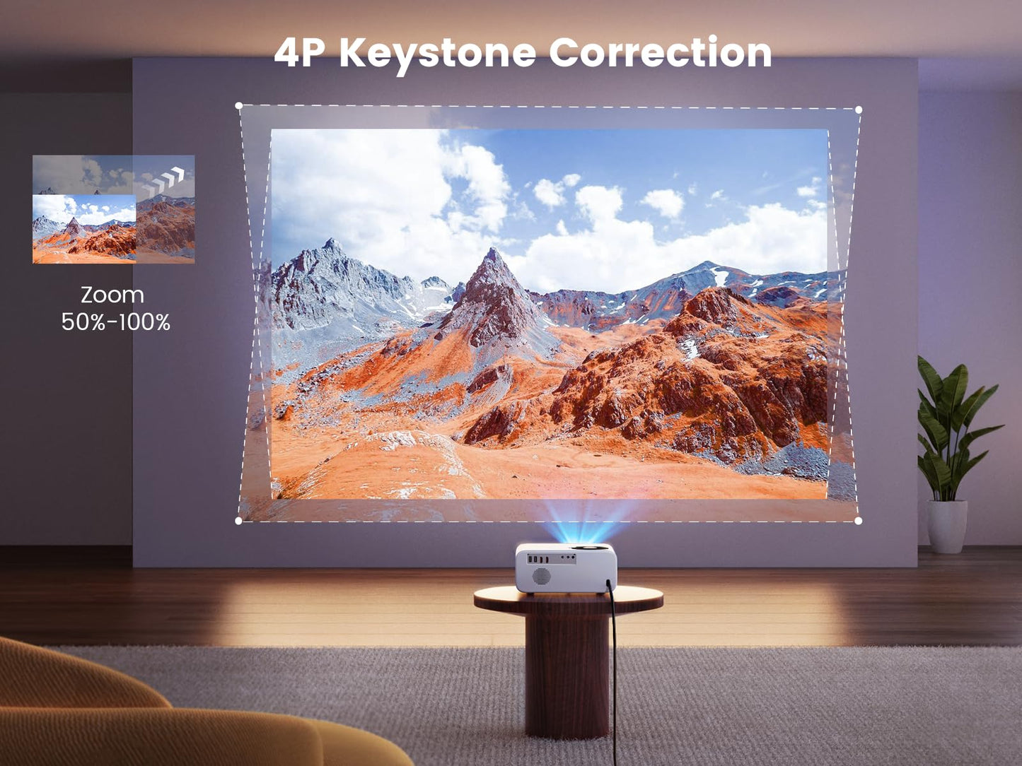- Android TV Projector, WiMiUS 25000 Lumen Portable WiFi 6 Bluetooth Full HD 1080P
