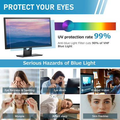 - Lively Life 27 inch Blue Light Computer Screen Protector | Blue Light Blocking Filter -