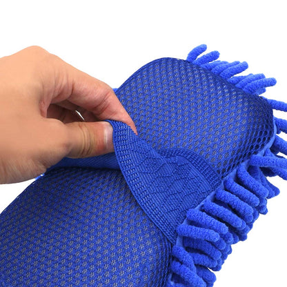 - SteelFever Set of 2 Car Wash Cleaning Kit | Microfiber Chenille Cleaning Sponge -