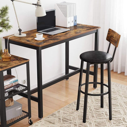 - VASAGLE Bar Table, Industrial Kitchen Table -