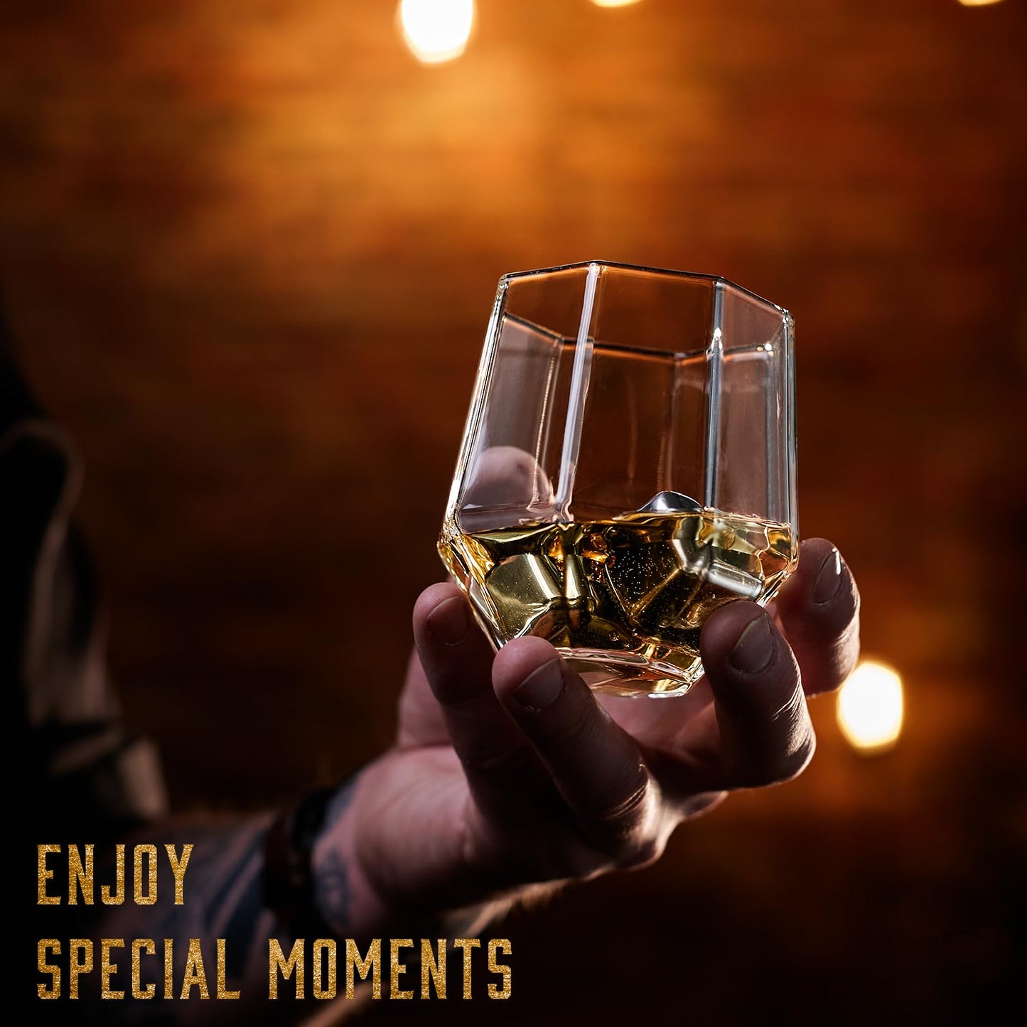 - Whisiskey – Whiskey Decanter – Diamond - 1000 ml – Whiskey Carafe Set