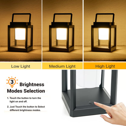 - Rafrtcl Outdoor Table Lamp | Touch Control Solar Lamps Indoor | Rechargeable Lanterns -