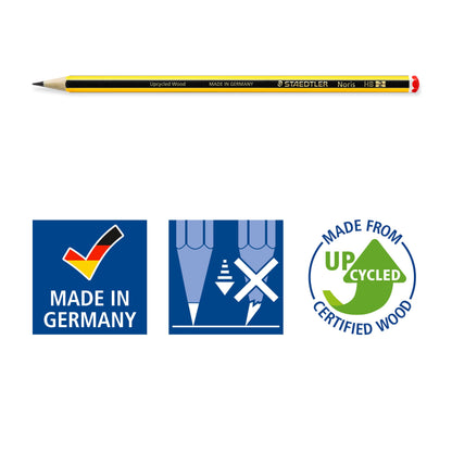 - STAEDTLER 120-2 | BK5D Noris HB Pencils| 5 Count (Pack of 1), Yellow, Black -