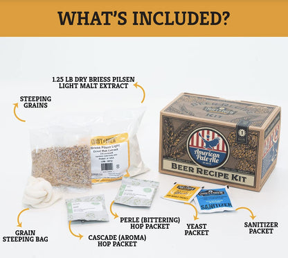 Craft A Brew American Pale Ale Refill Recipe Kit; 1 Gallon; Ingredients for Home Brewing Beer