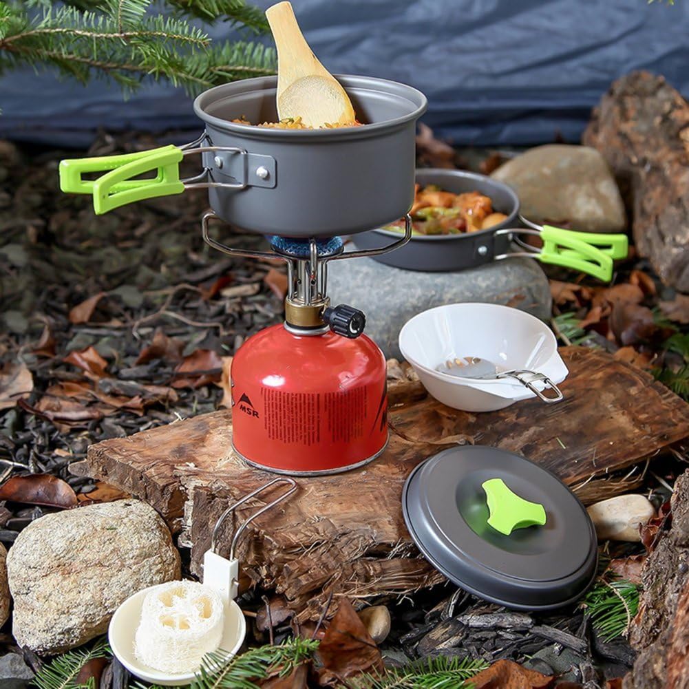 - Queta 10-Piece Cookware Kit | Picnic Pots Cookware Camping Set -