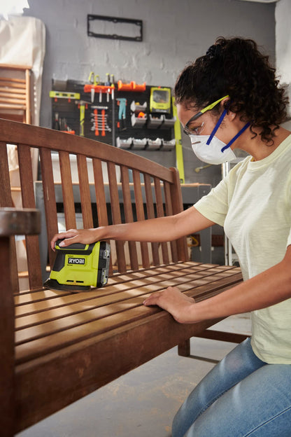 - RYOBI RPS18-0 18 V ONE Plus | Cordless Corner Palm Sander Bare Tool -