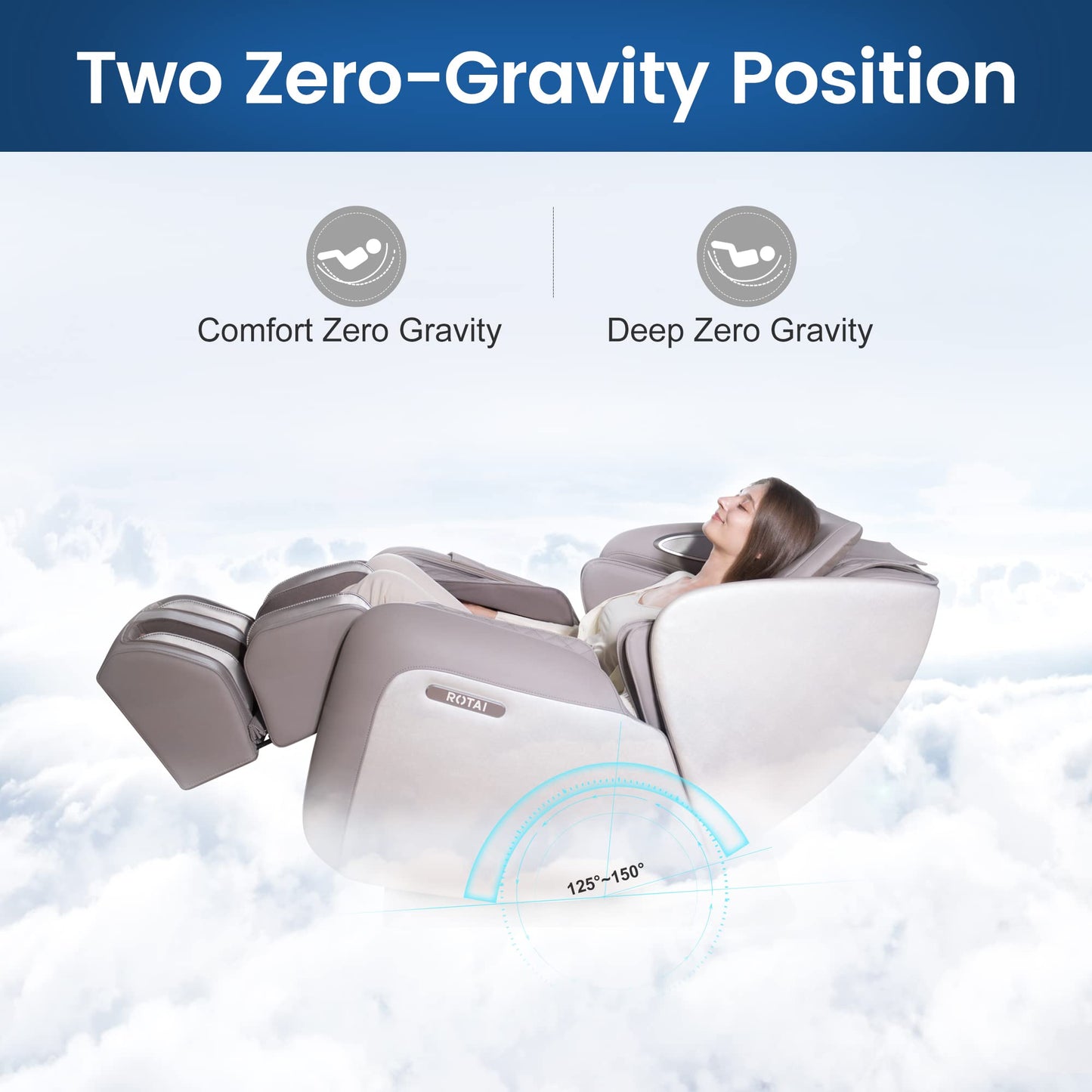 - ROTAI Massage Chair | Full Body Neck Shoulder Back Massage | Recliner -