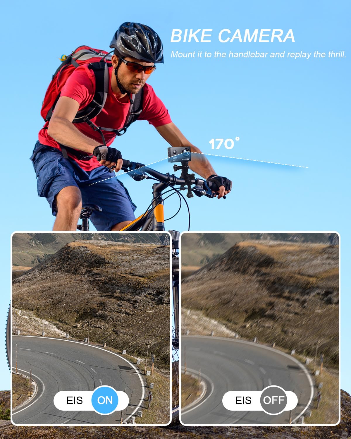 - Yolansin 4K Waterproof Action Camera: 64G SD Card 131ft Underwater Camera