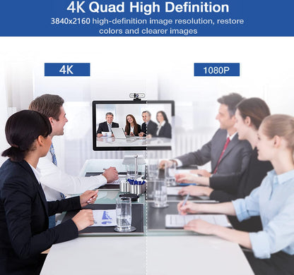 - Nolansend 4K Webcam for PC | Auto-zoom | Remote Control -