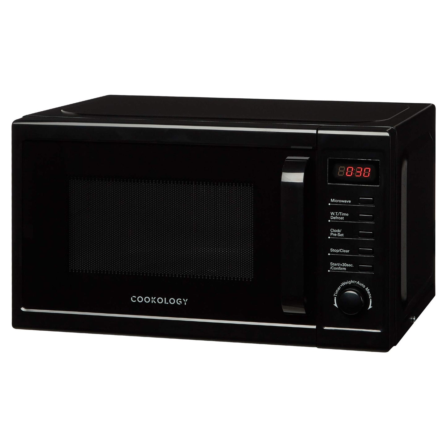 Cookology CFSDI20LBK 800W Freestanding Microwave - Digital Microwave with 20 Litre Capacity and 25cm Turntable - Features Weight and Time Quick Defrost Setting - 8 Cooking Functions - Black