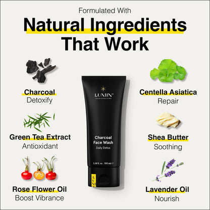 - Lumin Men’s No-Nonsense Charcoal Cleanser/FaceWash -