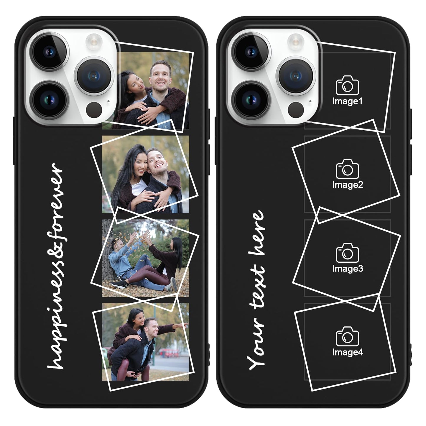 - Yoedge Personalised Phone Case for iPhone 14 Pro Max 6,7", Personalised Image Photo And Text Custom Design Flexible Soft Silicone Shockproof Bumper Case