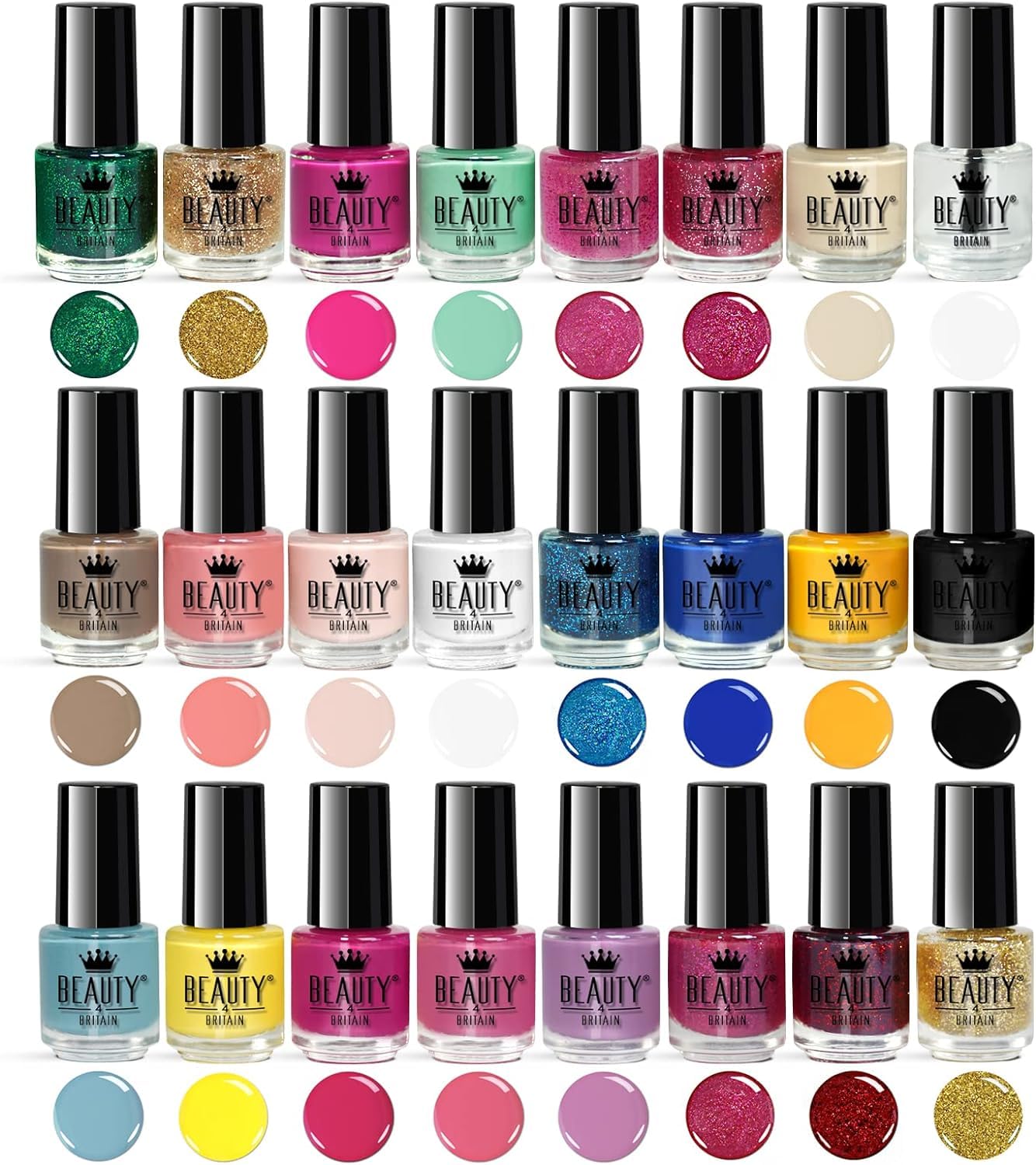 - Splash 48 x Nail Polish Varnish Set | 48 Different Modern Colours | Quick Drying -